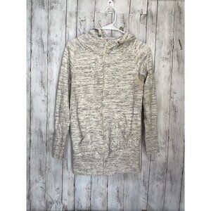 Jo & Co Jeans Sweatshirt Womens M Gray Full Zip Hoodie Casual Gym Athleisure